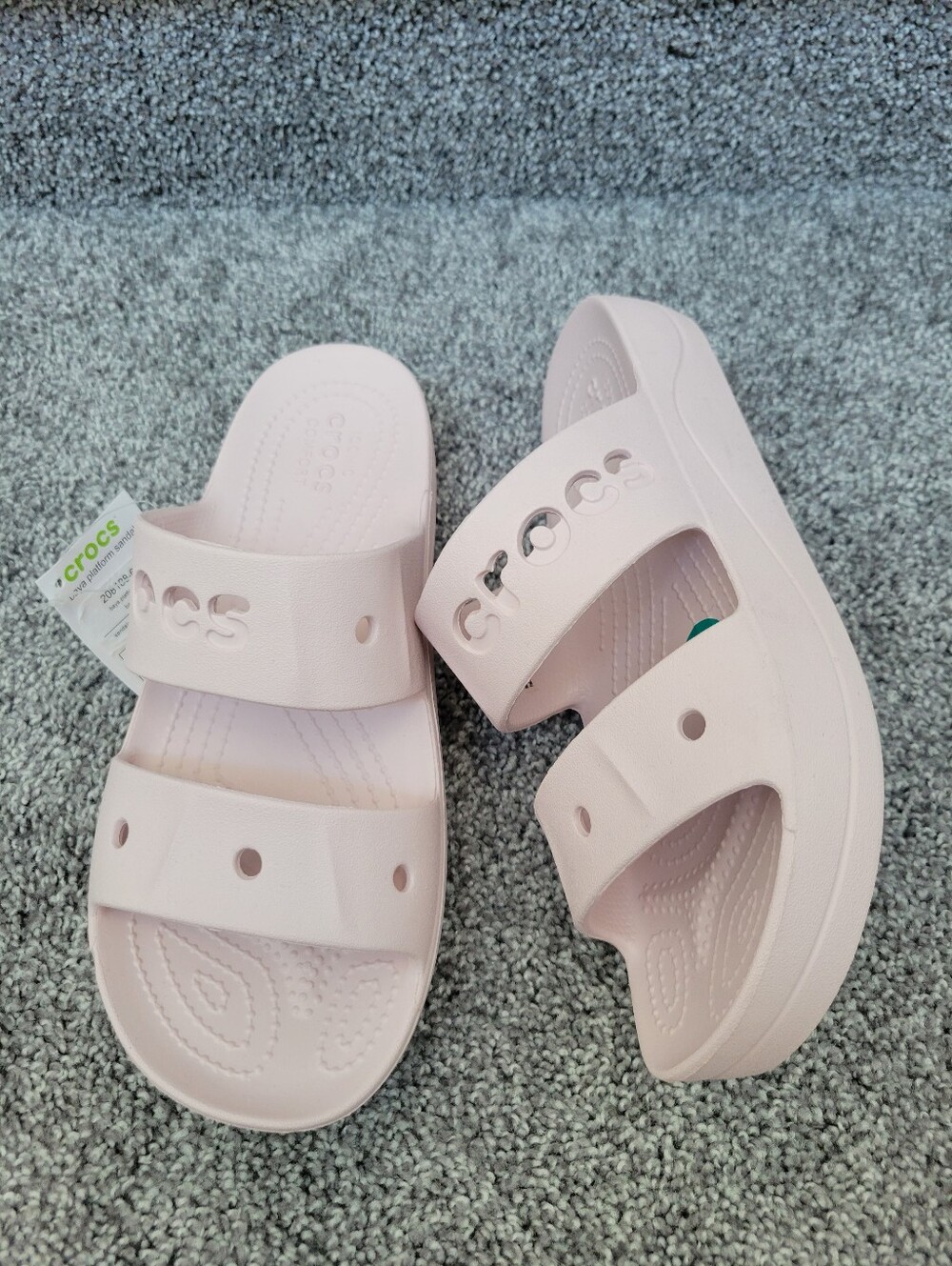 New CROCS Baya Platform Sandals Size 8 - Picture 3 of 5